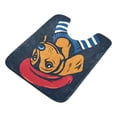 thumbnail image 7 of Yayeee Bath Rug for Bathroom Floor Non Slip Contour Fluffy Soft Absorbent Mat, 20"x24", Blue Dog Artist, 7 of 7