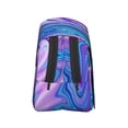 thumbnail image 3 of Disketp Swirl Blue And Purple Estuche de Lápices de Doble Capa con Tapa Abatible y Cremallera, Organizador Escolar para Adolescentes y Adultos, 3 of 7