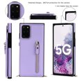 thumbnail image 2 of Dteck for Samsung Galaxy S20 6.2" Flip Wallet Case, PU Leather Magnetic Clasp Case with Card Slot Kickstand & Cross Body Strap Shockproof Protective Case for Samsung S20 Ladies Women, Purple, 2 of 10
