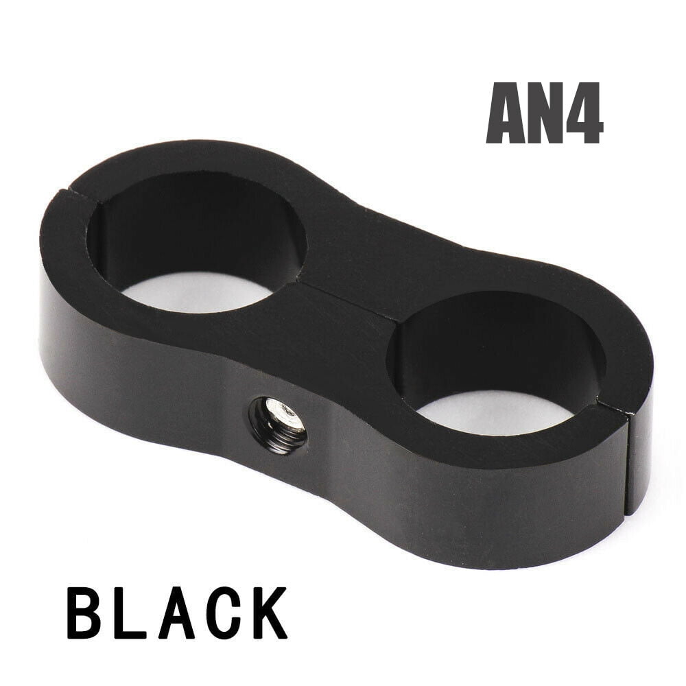 2pc 4AN 6AN 8AN 10AN Hose Separator Clamp Fitting Adapter For Oil Fuel Hose Line 