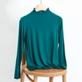 thumbnail image 2 of XuJwPNcy Women's Long Sleeve T Shirts Mock Turtleneck Slim Fit Tops Basic Tees Casual Soft Comfy Layer Tee Tops, 2 of 5