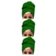 thumbnail image 3 of Turbante Nudo Sonducket Estilo simple Gorro Pañuelo Cabello Verde brillante CBP468083, 3 of 6