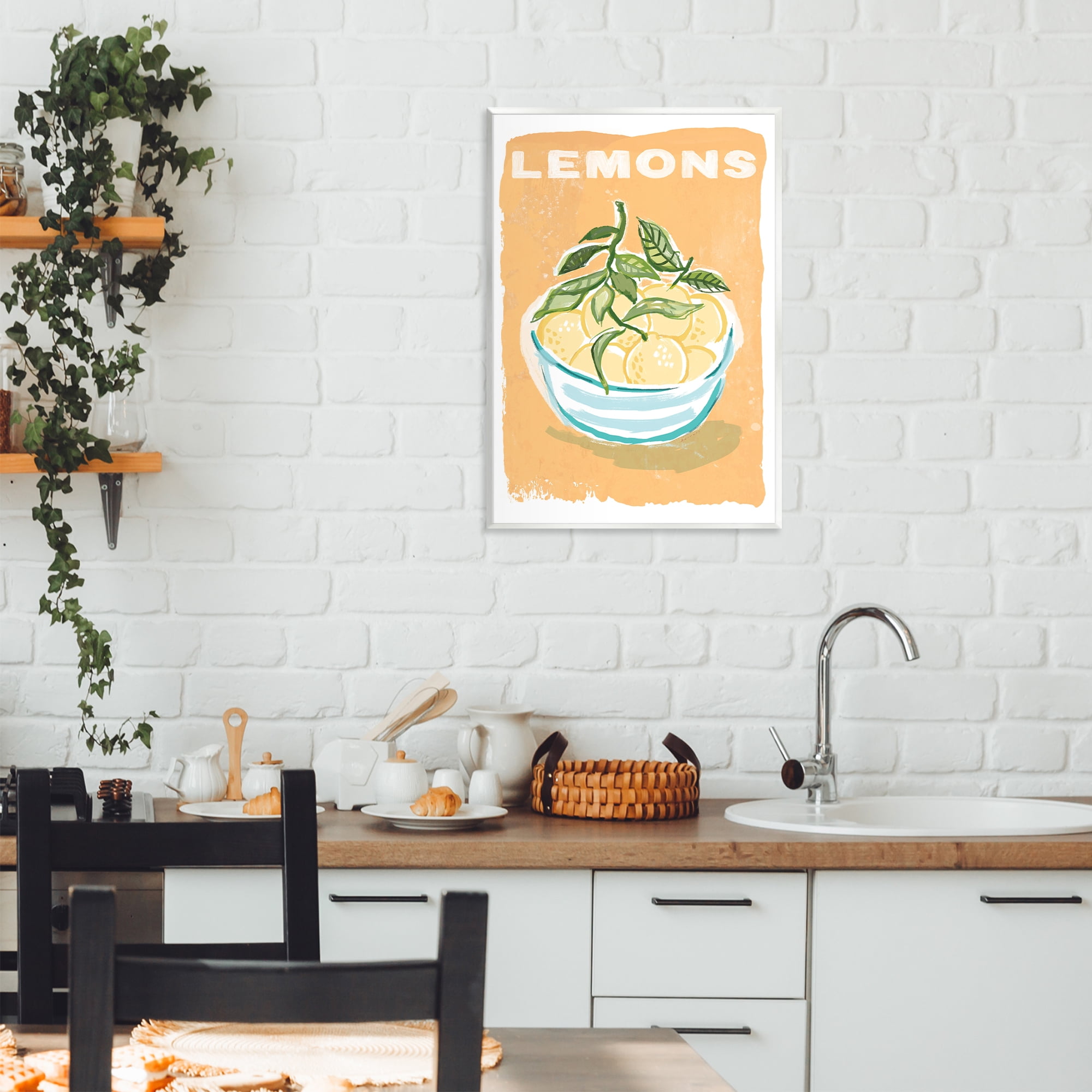 Stupell Industries Lemon Twist Motif Wall Plaque Art, design by Chad Barrett