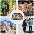 thumbnail image 7 of FORMRS Mini Crossbody Bag for Women Adjustable Shoulder Rope Travel Casual Phone Purse, Gray Floral Pattern, 7 of 7