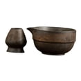 thumbnail image 4 of 2x Matcha Set Tazón de té con boqueres vertidos y accesorios ceremoniales ceremoniales Batir de cerámica hecha a mano Tazón de té para amigos oro, 4 of 8