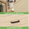 thumbnail image 6 of Frmobepts Wood Dresser for Bedroom, 6 Drawer Dresser with Open Storage Cubby, Light Oak, 6 of 9