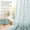 Aqua, variant on Vintage Sheer Lace Curtains 63 Inch Length 2 Panels Taupe Neutral Scalloped Edges Rod Pocket Floral Crochet Curtains for Bedroom Dining Room