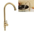 thumbnail image 3 of BIMZUC Antique Brass Single‑Handle Bathroom Faucet – Splash‑Proof Vanity Tap for Home & Commercial Use, 3 of 5