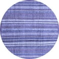 thumbnail image 1 of Ahgly Company Machine Washable Indoor Round Abstract Blue Modern Area Rugs, 6' Round, 1 of 4