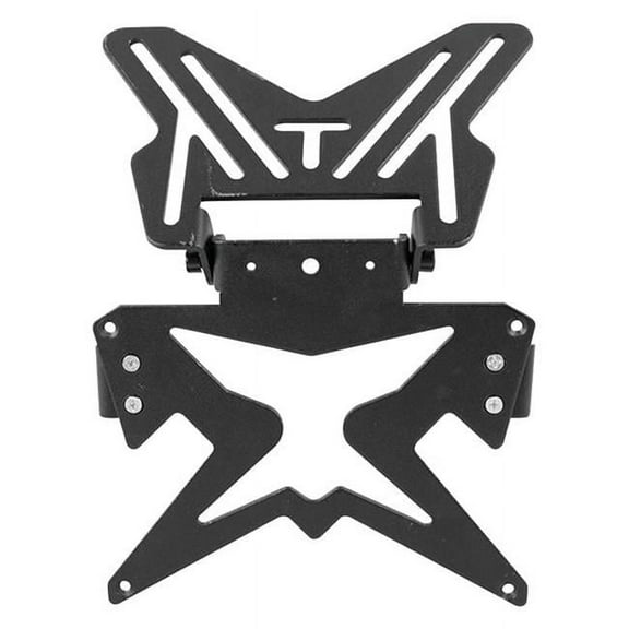 BikeMaster Aluminum License Plate Bracket Black HF111235