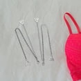 thumbnail image 5 of KAKOWELY Bretelles de Robe pour Couture 1 Paire Bretelles de Soutien-Gorge Remplacements Chaînes Bretelles de Soutien-Gorge Bretelles de Lingerie Détachables Rangée Unique Strass Accessoires de sous-Vêtements de Mariée, 5 of 5