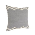 thumbnail image 3 of Laddha Home Designs Loomed Tufted Chevron Cotton Throw Pillow Cover - 20" - Gray and Cream, 3 of 9