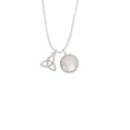 thumbnail image 2 of Delight Jewelry Silvertone Large Trinity Knot To the World You are a Mother Locket Necklace, 2 of 4