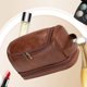 thumbnail image 1 of Bolsa de artículos de tocador, bolsa de artículos de tocador de cuero de PU, bolsa organizadora de viaje, bolsas de afeitado para baño, tecnología innovadora, 1 of 9