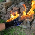 thumbnail image 4 of ICERUN Fireplace Gloves,Flexible and Stretchable Fit Fire Gloves,Extra Heat Protection Welding Gloves for Multiple Tasks,Style2, 4 of 5