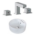 thumbnail image 1 of Imaginations Américaines 18.25-po. W Vessel Set Blanc, 1 of 9