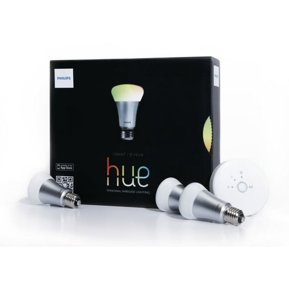 Philips Hue White and Color Starter Kit 1st Generation, 3 Bulbs and a Bridge Refurbsihed