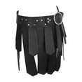 thumbnail image 2 of Falda con borlas romanas, disfraz de soldado romano, disfraces de cosplay para hombres y adultos, ajustable Negro, 2 of 9