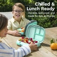 thumbnail image 5 of Bentgo Chill Kids Leak-Proof Lunch Box - 4-Compartment Bento Box with Built-In Ice Pack, 3.3 Cup Capacity, PFAS & BPA-Free, Microwave & Dishwasher Safe, Ideal Size for Ages 3 to 7 (Aqua), 5 of 10