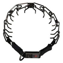 Herm Sprenger Prong Collar - Black Stainless Steel with Click-Lock - 2.25mm x 16 Inch - Dog Training Collar for Stubborn Dogs - German Quality