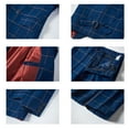 thumbnail image 3 of ETHAN 3 Piece Suit for Boys with Plaid Teen Formal Outfit Suit Junior Boy Blazer Navy Blue Size 7 Years, 3 of 7