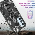 thumbnail image 6 of Slim Fit Phone Case for Samsung Galaxy A54 5G,Army Camouflage Durable Case with Military Grade Anti-Drop Protection and Built-in Kickstand Cover for Galaxy A54 5G,MC Black, 6 of 12