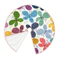 thumbnail image 3 of Bingfone Christmas Tree Skirt Mat Christmas Decoration Interior 48"-Colorful Butterflies, 3 of 8