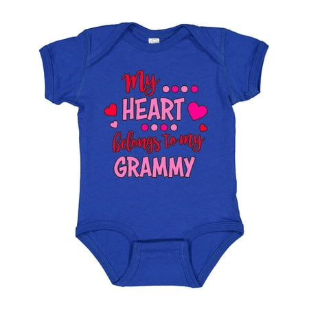 

Inktastic My Heart Belongs to My Grammy Boys or Girls Baby Bodysuit