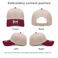 thumbnail image 2 of Custom Name Witch Hat Embroidered Washed Cotton Baseball Cap, Personalized Halloween Hat, Custom Embroidered Gift, 2 of 7