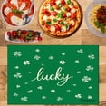 thumbnail image 2 of Amarainy Lucky Clover Green Placemats Set Of 4 For Home Kitchen Table Decor 12x18 inch Linen Table Mats Set Of 4 For Home Kitchen Table Decor 12x18 inch, 2 of 5