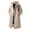 Khaki, variant on Men’s Long Trench Coat With Hood Winter Casual Fashion Outdoor Windbreaker Jackets for Men Dark Gray XXL