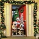 thumbnail image 4 of Decoraciones navideñas, adornos navideños, regalos navideños. Funda para puerta navideña hecha de tela de seda de hielo decorada con ambiente navideño. Funda para puerta de fibra de poliéster., 4 of 6