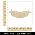 thumbnail image 2 of Sausage Link Solid Wood Shape Unfinished Piece Cutout Craft DIY Projects - 6.25 Inch Size - 1/4 Inch Thick, 2 of 7