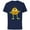 Navy, variant on Disney and Pixar's Monsters, Inc. Mike Pumpkin Halloween - Short Sleeve Cotton T-Shirt for Adults - Customized-Black