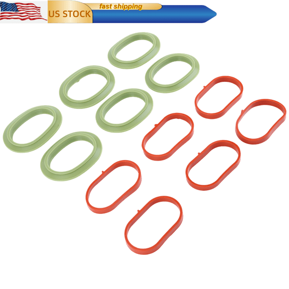 HUONA Engine Intake Manifold Gasket Set Compatible for Mercedes-Benz E350 C350 C300 E400 3.5L V6 2012-2018 Replaces 2761410180 2761410080