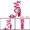 Hot Pink, variant on BLISSFUL STEP Women's Open Toe Lace Up Chunky High Heel Sandals Hot Pink US 5.5