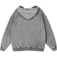 thumbnail image 4 of Mens Oversized Hoodies Vintage Hoodie Couples Pullover Acid Wash Hoodies for Men Streetwear Sweatshirts, 4 of 9