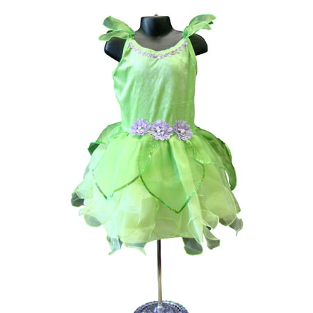Girls Deluxe Tinkerbelle Quality Dress Up Costume Medium
