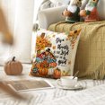 thumbnail image 4 of Sm:)e Turkey Pumpkin Sunflowers Bow Maple Leaf Cross Thanksgiving Throw Pillow Covers 18x18 Inch Set of 2, Cushion Covers for Sofa Home Decor, 4 of 6
