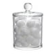 thumbnail image 5 of Set de bola de algodón acrílico transparente y dispensador de hisopos - Recipiente de almacenamiento de baño de 40 oz, organizador de 2 piezas para compresas de maquillaje y hilo dental, 5 of 7