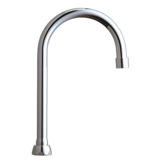 Chicago Faucet Gooseneck Spout, Brass GN2BJKABCP