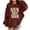 Brown, variant on Coerni Girls Trendy Hood Sweatshirts Hair Would Only Slow Me Down Long Sleeve Baggy Pullover Hoodies Preppy Graphic Clothes