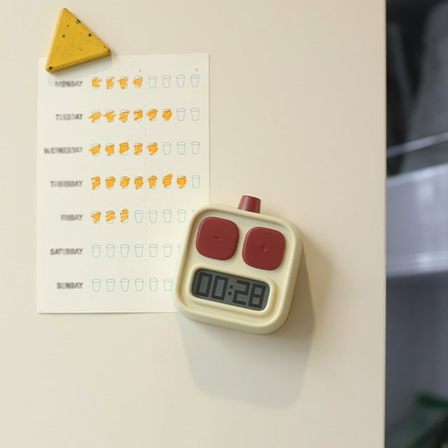 Chmadoxn Robot Timer Student Kids Countdown Management Positive Countdown Running Sports Timer Kitchen Timer Long Duration timekeeping device