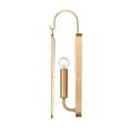 thumbnail image 4 of Atlas Lighting and Home 1-Light Curved Wall Sconce - 15" - Satin Brass, 4 of 7