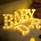 thumbnail image 4 of White letters with LED lights. Letters with luminous lights for interior decoration. (1), 4 of 5