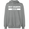 thumbnail image 2 of OXI Hoodie Sweatshirt - Best Grandpa Ever, Basic Casual Hoodie for Men's and Women Fleece Hoodie Long Sleeve - Sport Grey Medium, 2 of 3