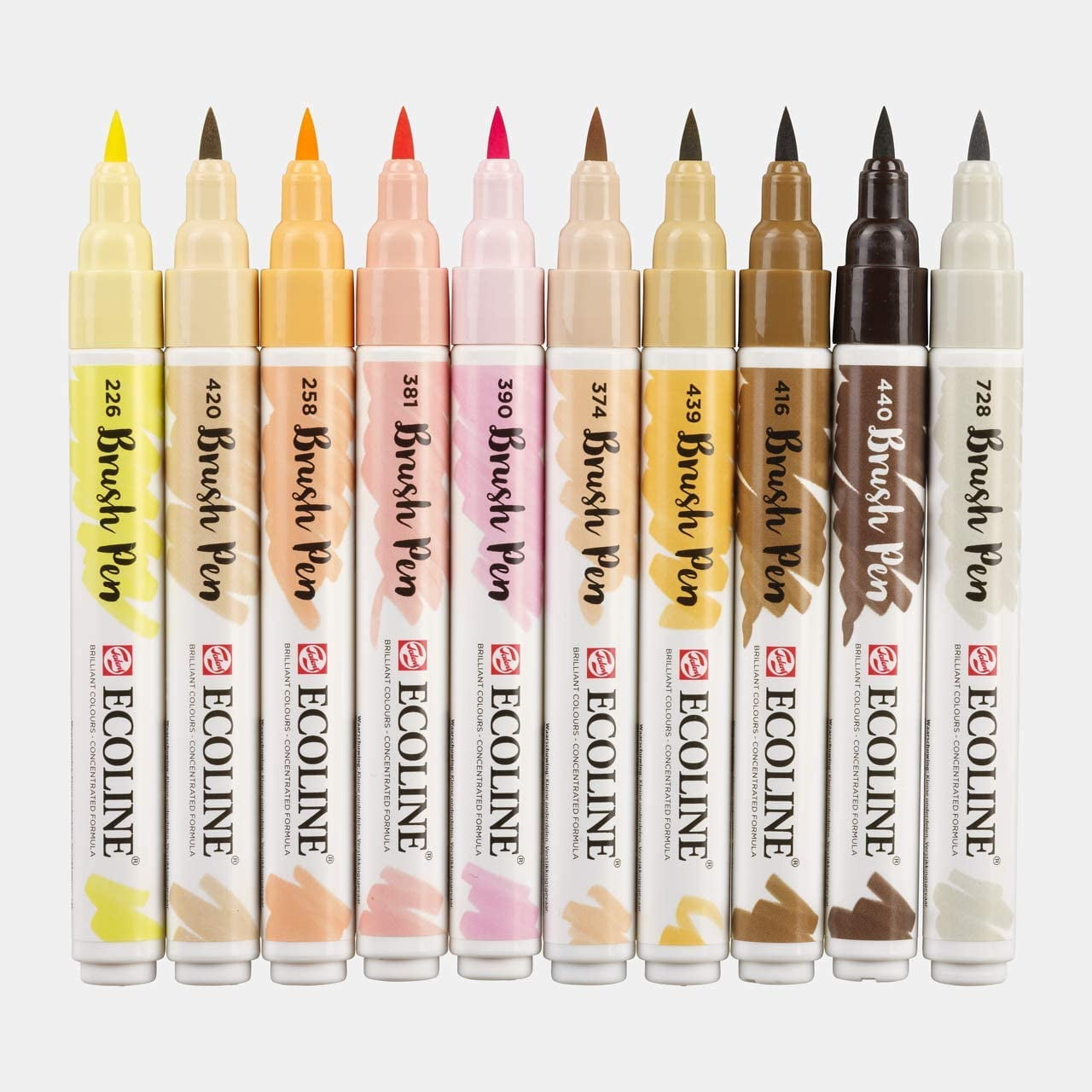 Verrijken Nederigheid combinatie Ecoline Brush Marker Set, 10-Pen Skin Colors Set - Walmart.com