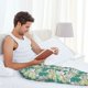 thumbnail image 5 of Balery Lotus Flower1 Pantalones de pijama para hombre, pijama ultraligero, pantalón de descanso-Large, 5 of 6