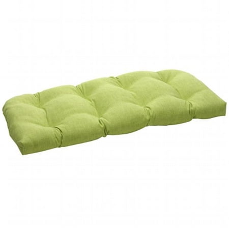 UPC 751379451725 product image for Pillow Perfect Outdoor/ Indoor Baja Lime Green Wicker Loveseat Cushion | upcitemdb.com