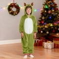 thumbnail image 3 of Pandaie Family Christmas Pajamas Matching Sets Womens Mens Kids Xmas Pjs Onesies Holiday Reindeer Sleepwear Outfits Plush Warm Winter Clothes Green 3-4 Years, 3 of 8